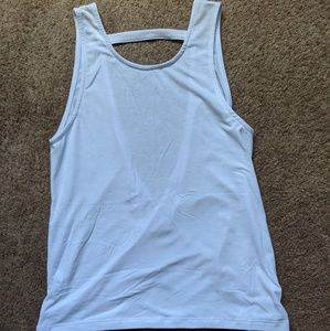 White Onzie yoga tank top NWT